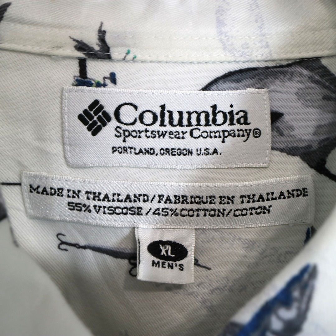 Columbia - Columbia コロンビア 魚 ビスコース 半袖シャツ 大きい ...