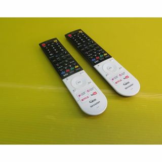 C2★SHARP シャープ 4Ｋテレビリモコン GB243SA  蓋なし 2本(テレビ)