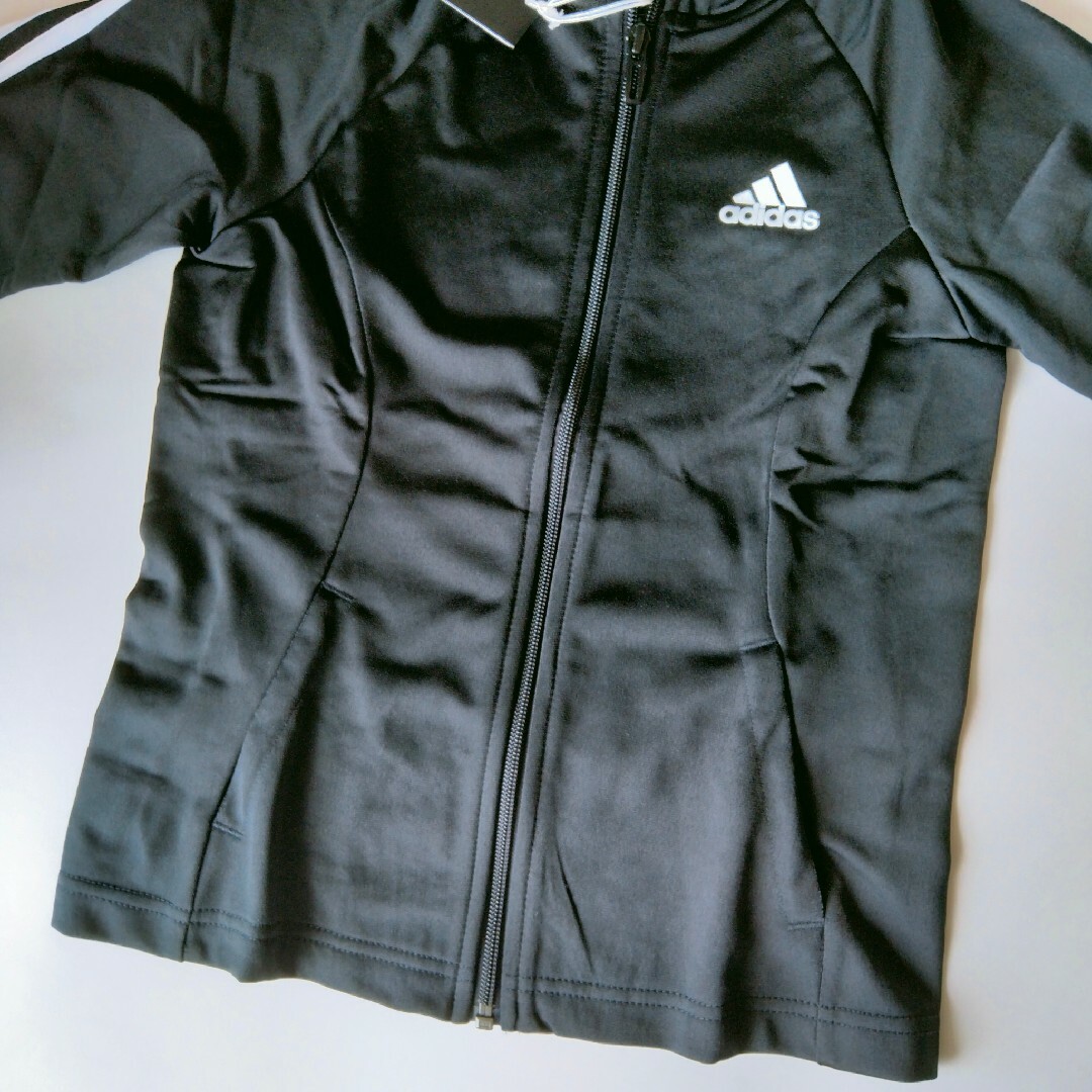 adidas(アディダス)の140 アディダス 女の子 子ども ジャージ 上下セット セットアップ キッズ/ベビー/マタニティのキッズ服女の子用(90cm~)(ジャケット/上着)の商品写真