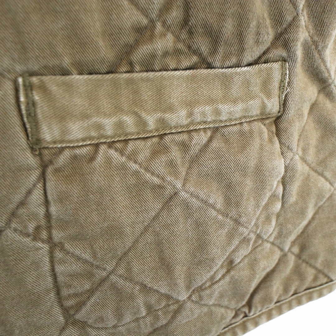 90年代 Eddie Bauer エディーバウアー キルティング ベスト 大きいサイズ アウトドア ライトブラウン (メンズ XXL) 中古 古着 O2000