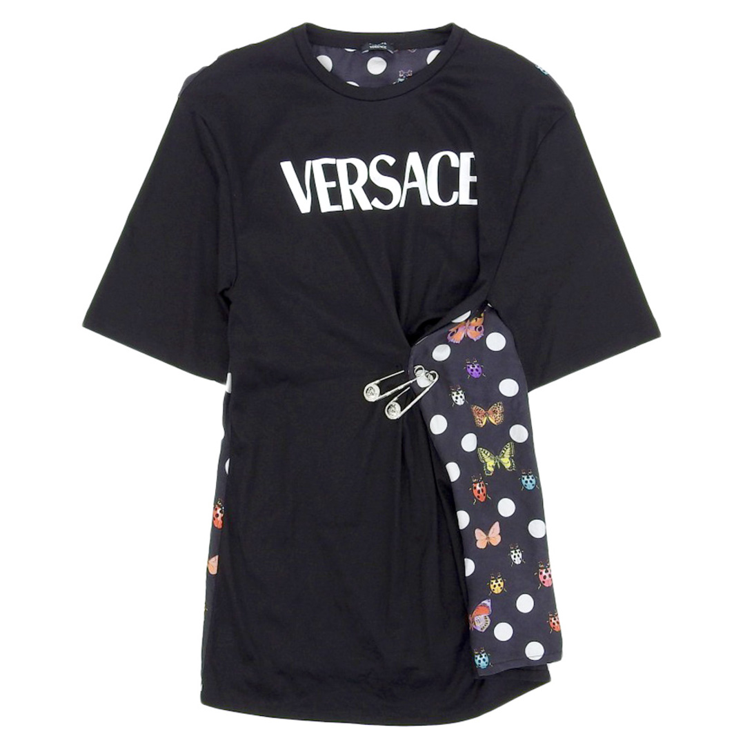 VERSACE スパンコールトップス ニットTシャツ 38