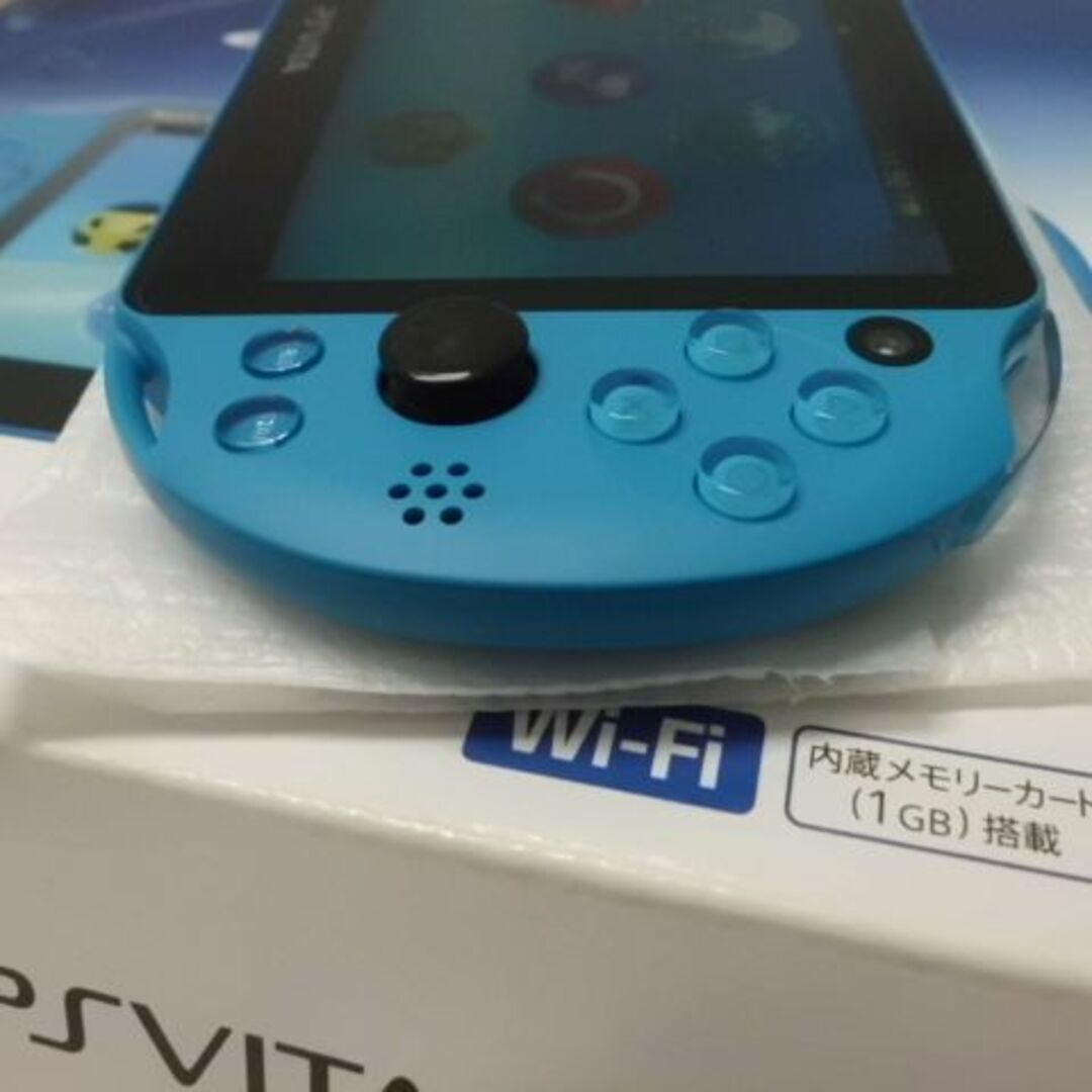 PlayStation Vita(プレイステーションヴィータ)のPSVITA PCH-2000 Aqua Blue エンタメ/ホビーのゲームソフト/ゲーム機本体(携帯用ゲーム機本体)の商品写真