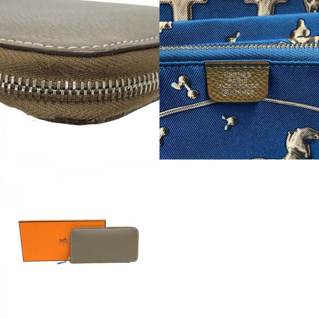 HERMES エルメス シルクイン 財布 エトープ ETOUPE-