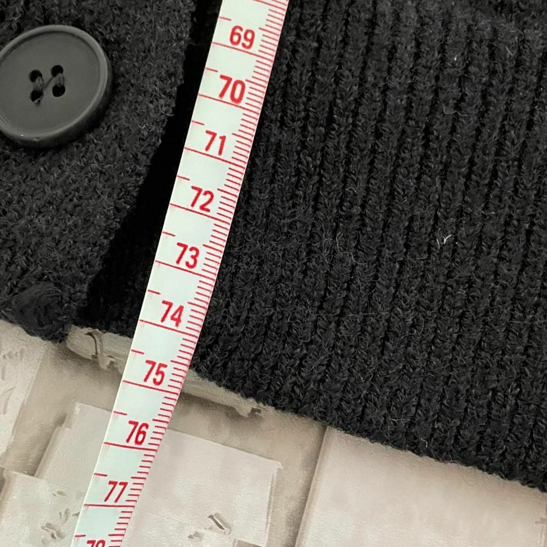 【新品・訳あり・1点のみ】FREEサイズの黒ニットセーター　アウター レディースのトップス(ニット/セーター)の商品写真
