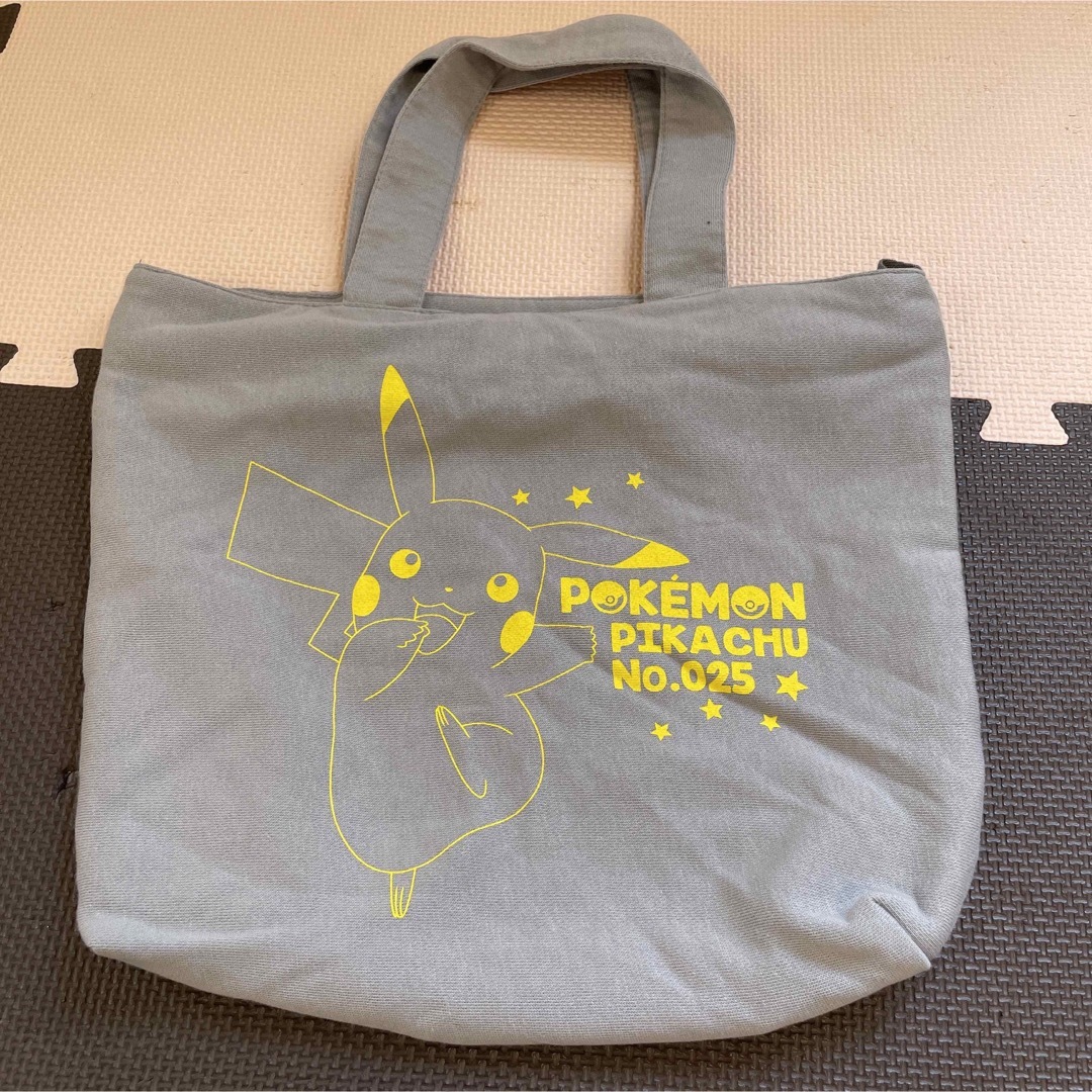 ポケモン ピカチュウ トートバッグ 手提げ 可愛い グレー | フリマアプリ ラクマ