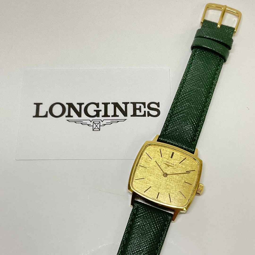 LONGINES - 正規美品！ロンジン メンズ 腕時計 手巻き スクエアの+