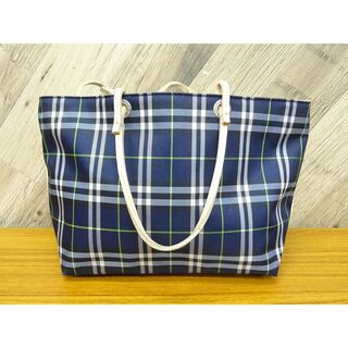 バーバリー(BURBERRY)のK渋021/ バーバリー ノバチェック ナイロン レザー ハンドバッグ(ハンドバッグ)