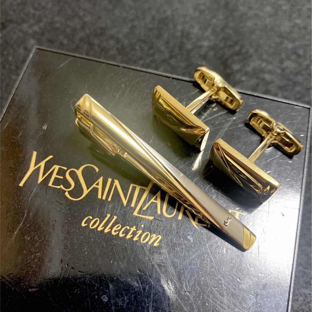 YSL イヴ・サンローラン タイピン カフス セット スーツ アクセサリー