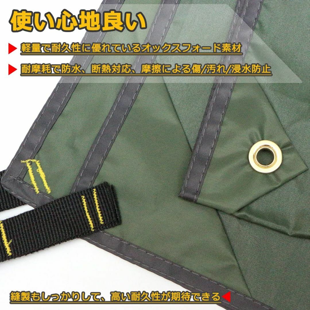 【色: グリーン】Yoseka グランドシート 軽量 テントシート便利 キャンプ 6