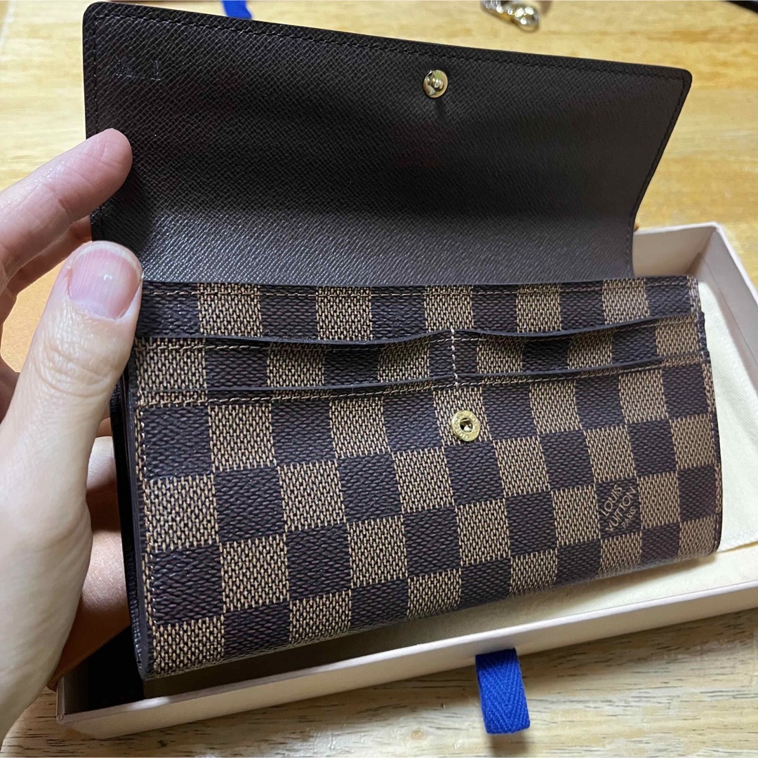 値下げ不可 未使用 ルイヴィトン ポルトフォイユサラ ダミエ - 財布