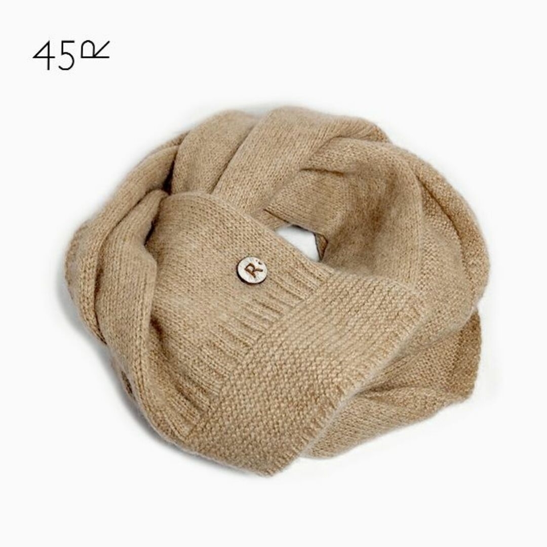 美品 45R✨45rpm カシミヤ100% ストール マフラー ベージュ | フリマアプリ ラクマ