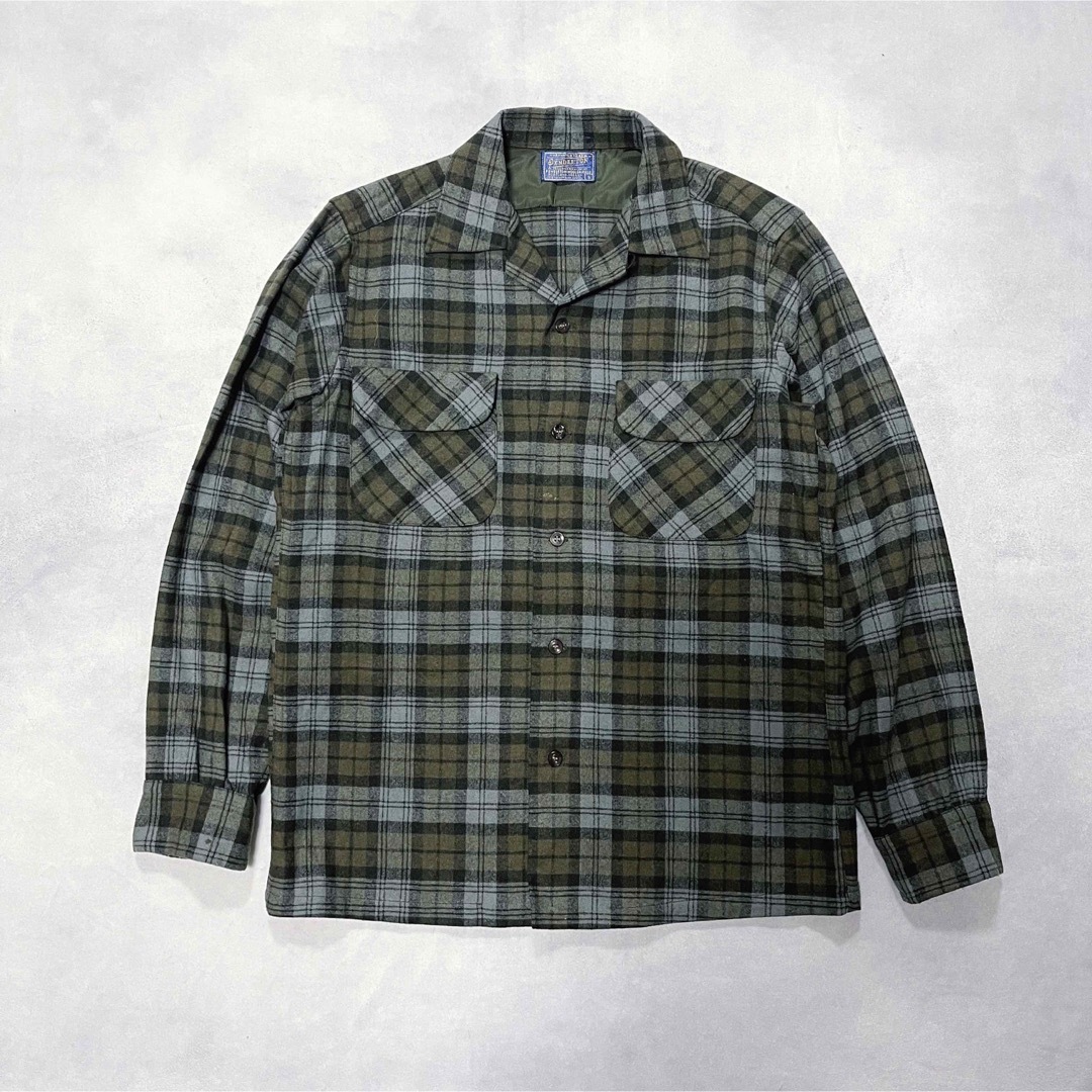 50´s　USA 製　PENDLETON ペンドルトン　ウールシャツ　開襟シャツのサムネイル