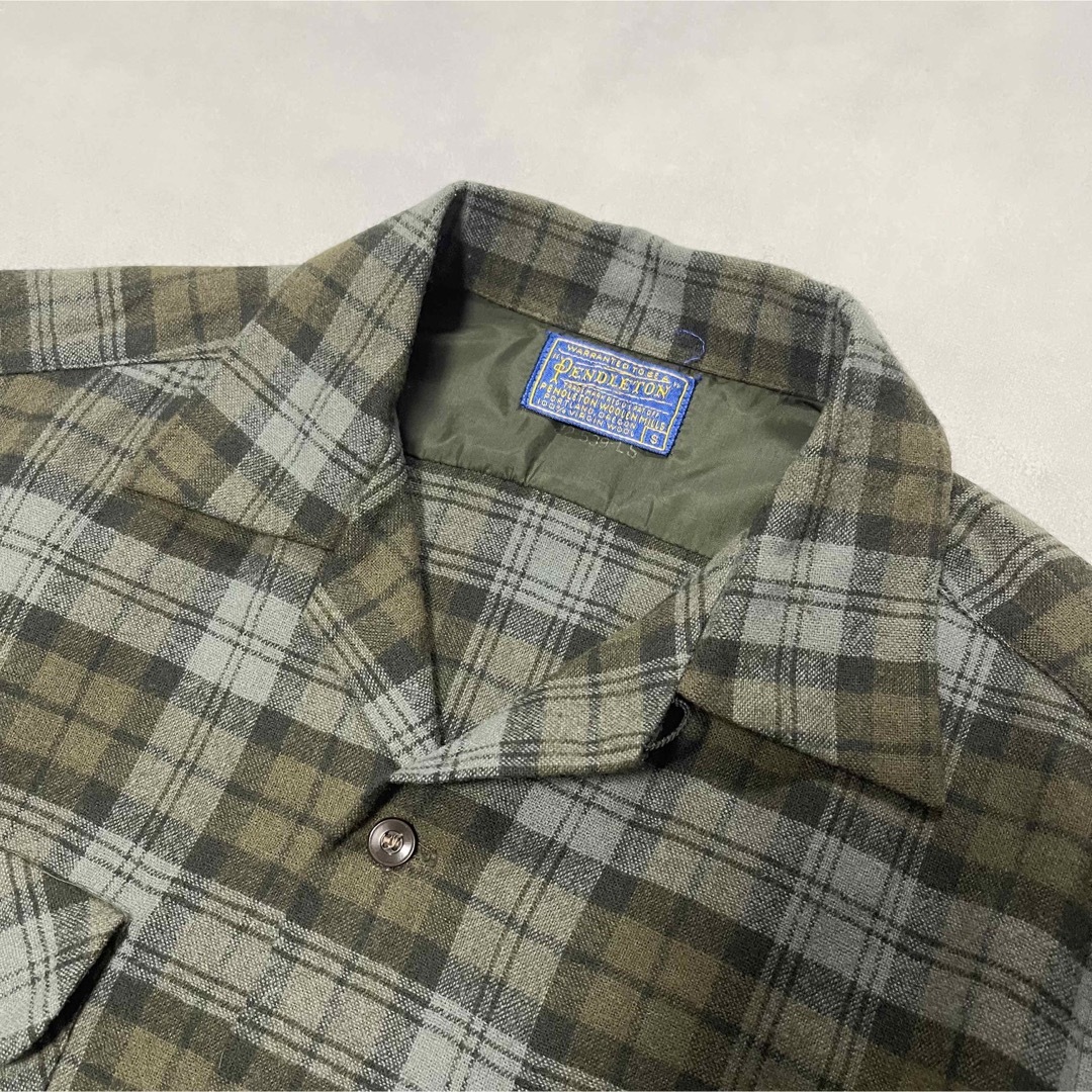 50's　USA 製　PENDLETON ペンドルトン　ウールシャツ　開襟シャツ