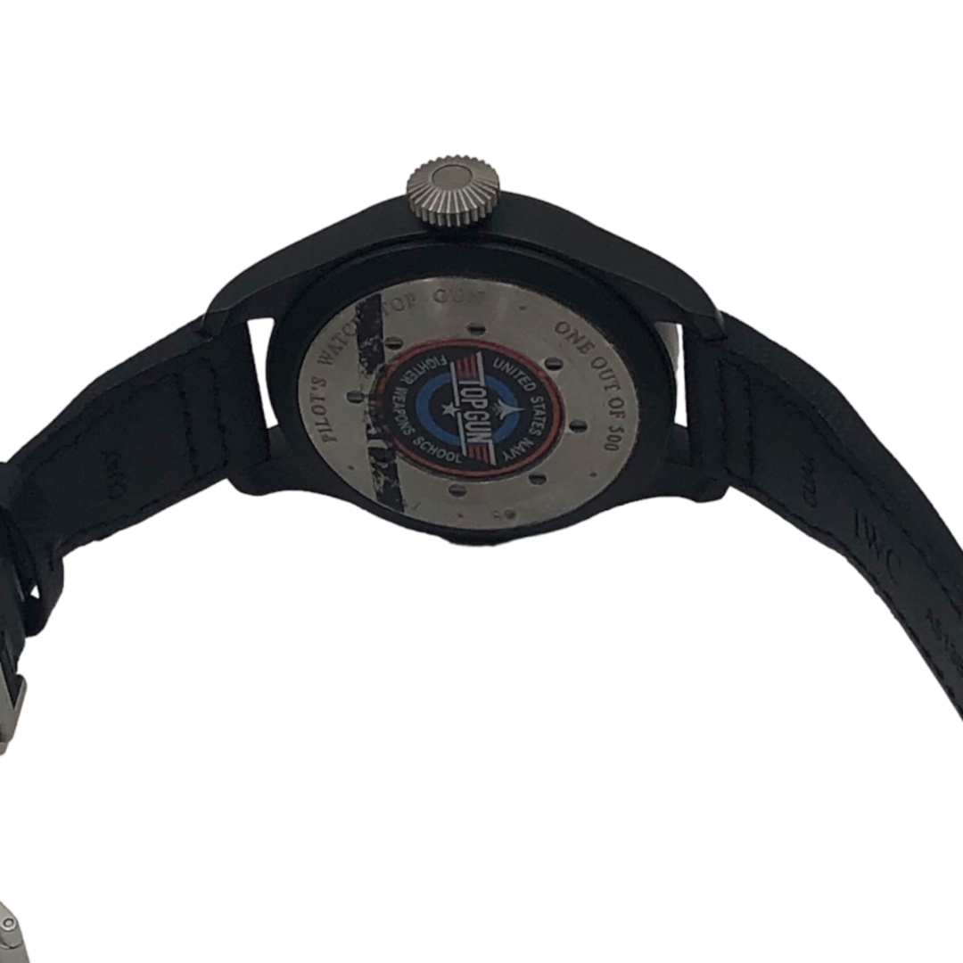 IWC(インターナショナルウォッチカンパニー)の　インターナショナルウォッチカンパニー IWC ビッグパイロットウォッチ トップガン ブティックエディション IW501903 ブラック文字盤 セラミック/レザーストラップ メンズ 腕時計 メンズの時計(その他)の商品写真
