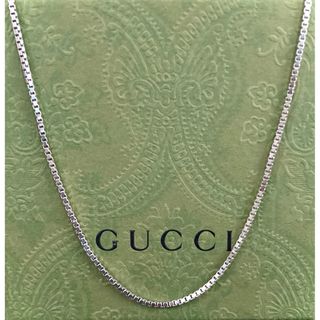 グッチ(Gucci)のグッチ ベネチアンチェーンネックレス シルバー925(65.5-75.5)(ネックレス)