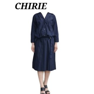 美品 CHIRIE シェリー　プリーツワンピース(ひざ丈ワンピース)