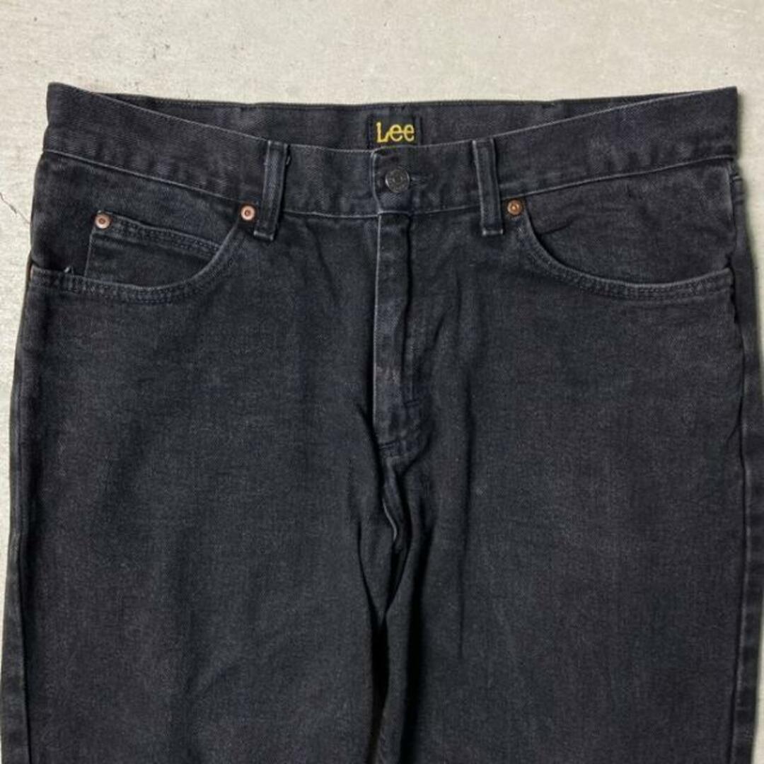 Lee 年代 Lee リー RELAXED FIT テーパード ブラックデニムパンツ