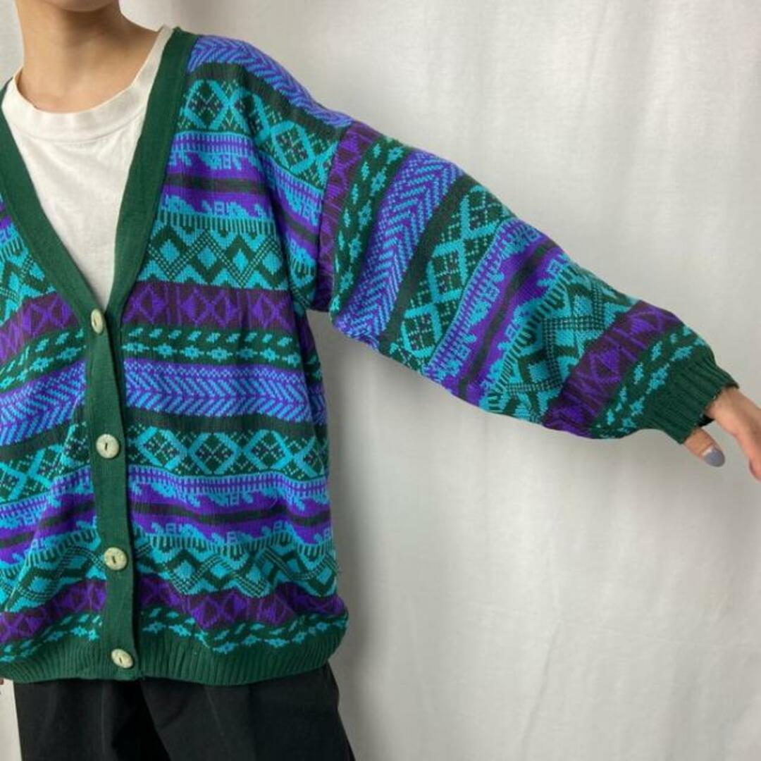 ビンテージ 90s 00s ロング ニット セーター カーディガン 美品