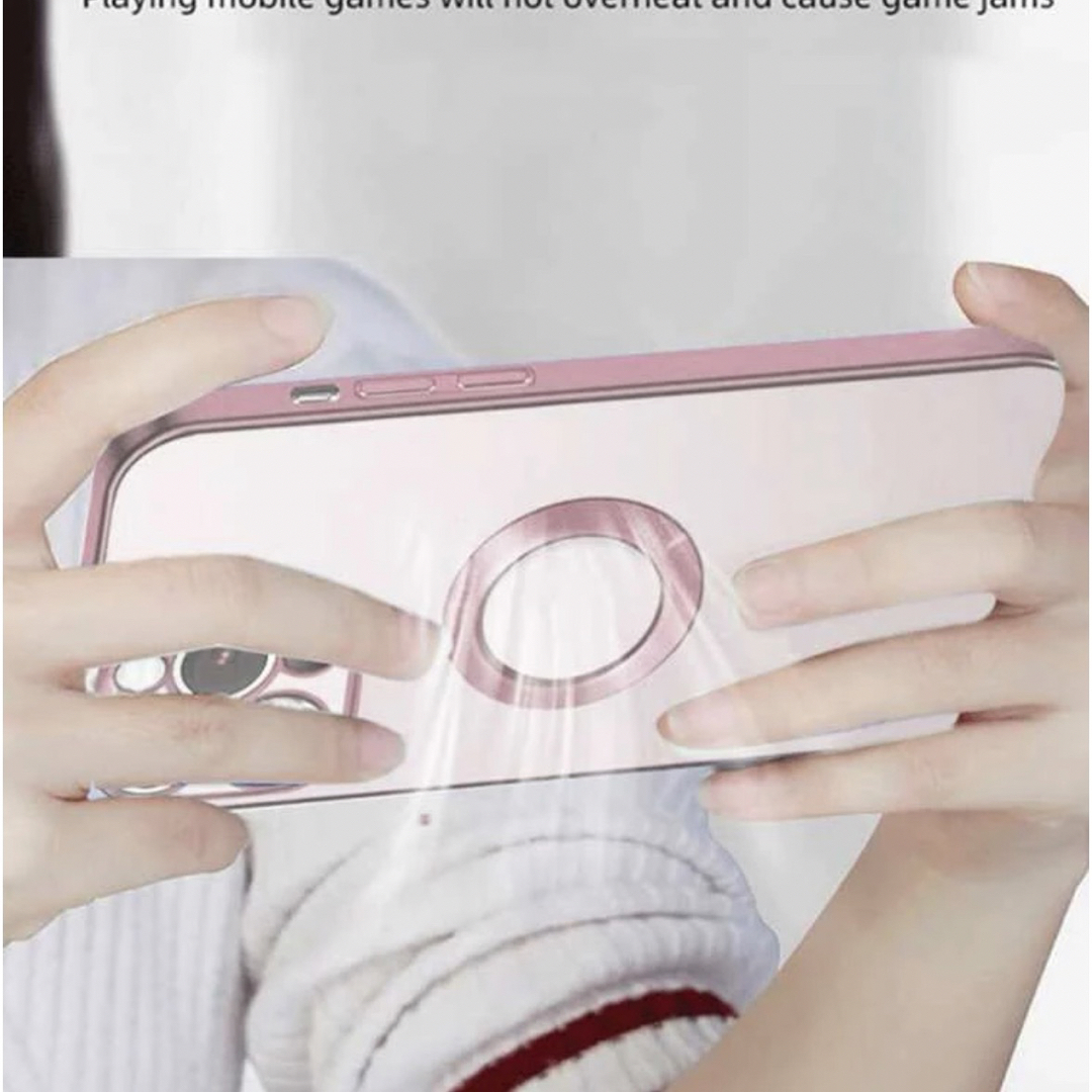 iPhone11 ピンク スマホケース ワイヤレス充電対応 かっこいい 韓国 スマホ/家電/カメラのスマホアクセサリー(iPhoneケース)の商品写真