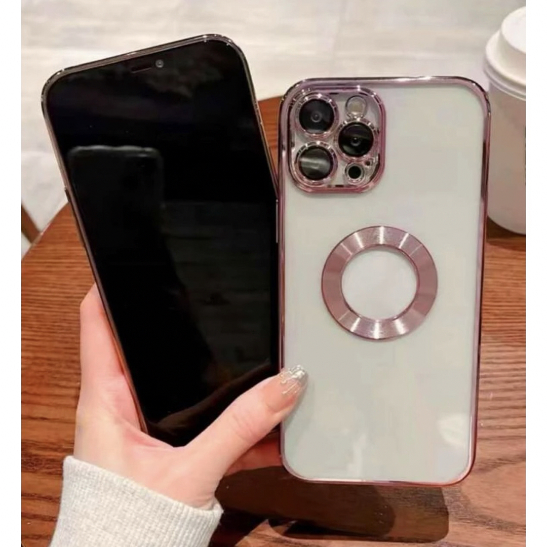 iPhone11 ピンク スマホケース ワイヤレス充電対応 かっこいい 韓国 スマホ/家電/カメラのスマホアクセサリー(iPhoneケース)の商品写真