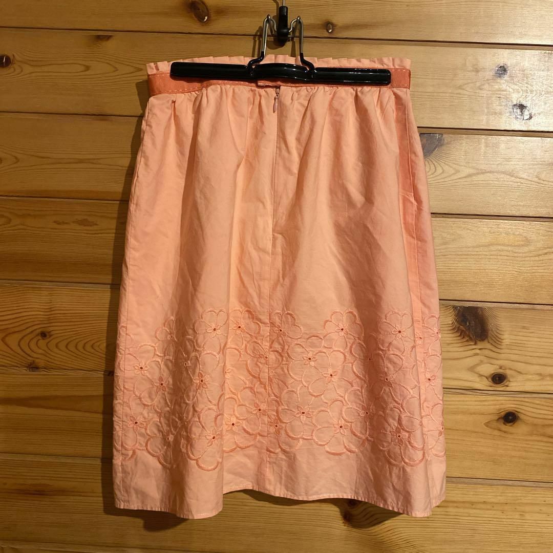 ef-de(エフデ)のef-de(エフデ)フレアスカート ピンク 花柄刺繍 レディース♡ レディースのスカート(ひざ丈スカート)の商品写真