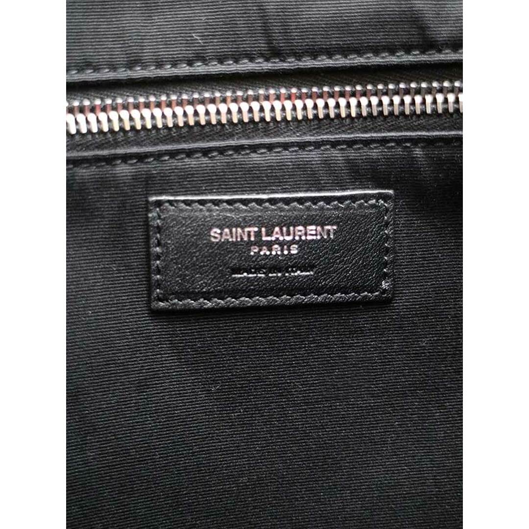 SAINT LAURENT PARIS サンローラン パリ RIVE GAUCHE ロゴ チェックトートバッグ レッド39cmD