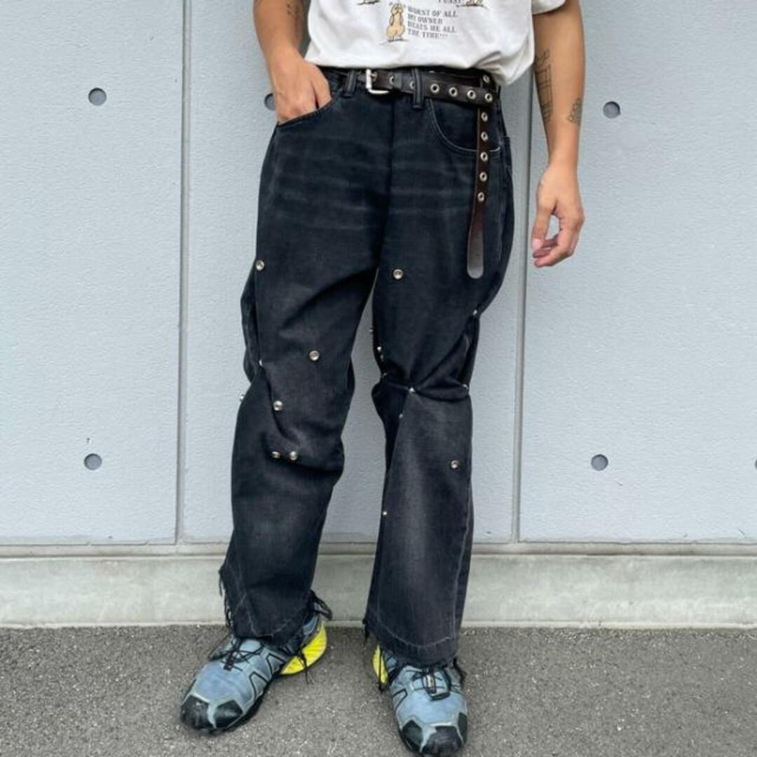 Levi's   original"snap custom  black denim pants" Levi's