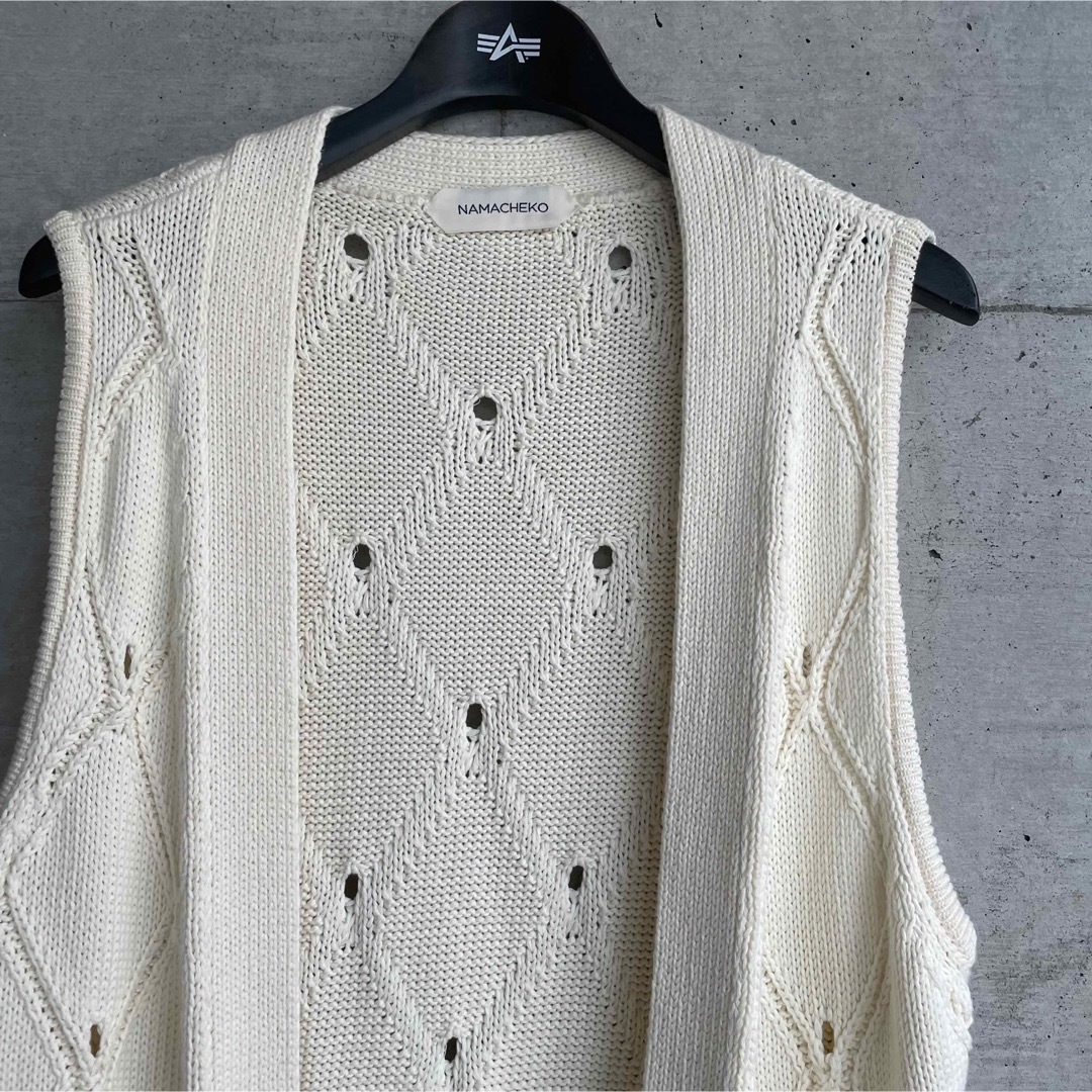 NAMACHEKO - 新品 namacheko ナマチェコ 21SS ニット ベスト ジレの