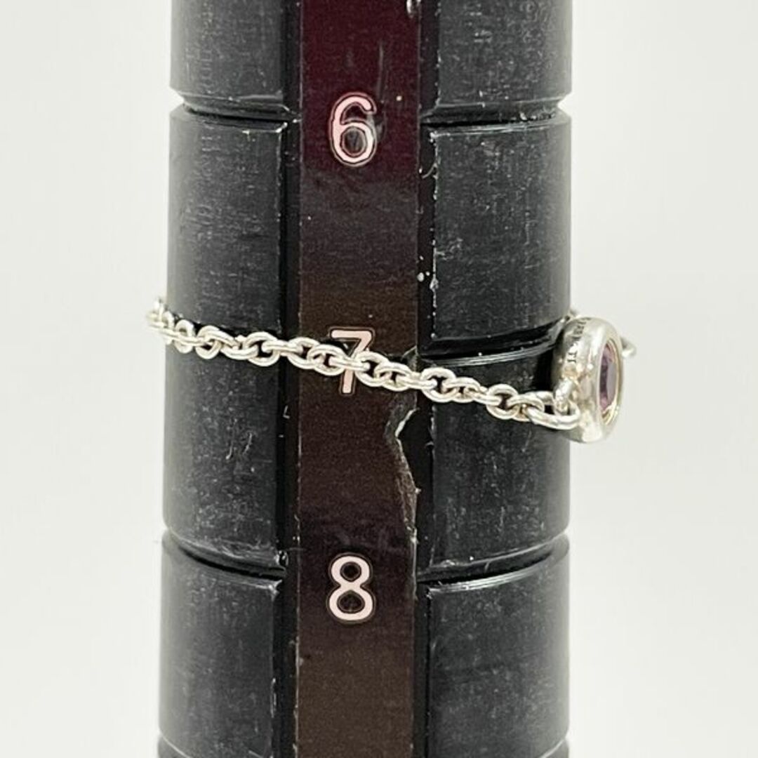 Tiffany & Co.(ティファニー)のTIFFANY&Co. バイザヤード ピンクサファイア リング・指輪 SV925 レディースのアクセサリー(リング(指輪))の商品写真