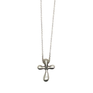 ティファニー(Tiffany & Co.)のTIFFANY&Co. ティアドロップ クロス ペンダント ネックレス SV925(ネックレス)