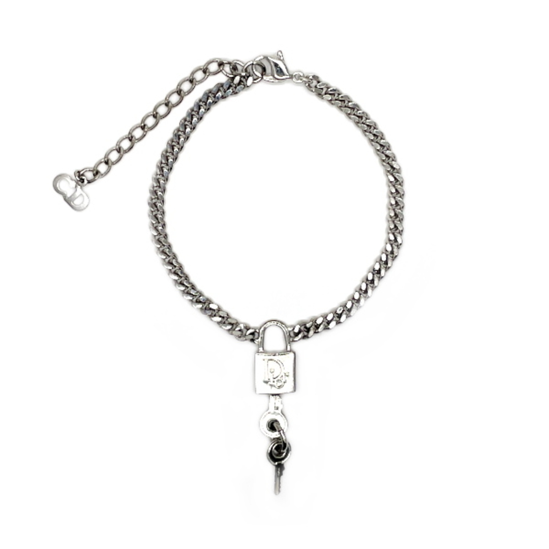 Christian Dior ロゴ カデナ キー チェーン ヴィンテージ ブレスレット-