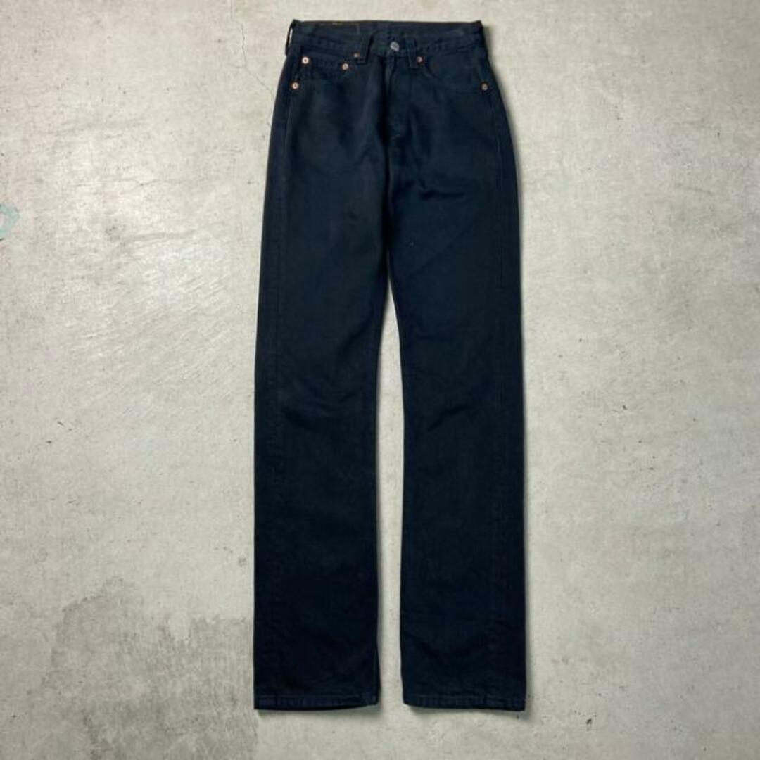 USA製 90年代 Levi's リーバイス 501 0165 後染め ブラックデニムパンツ メンズW26