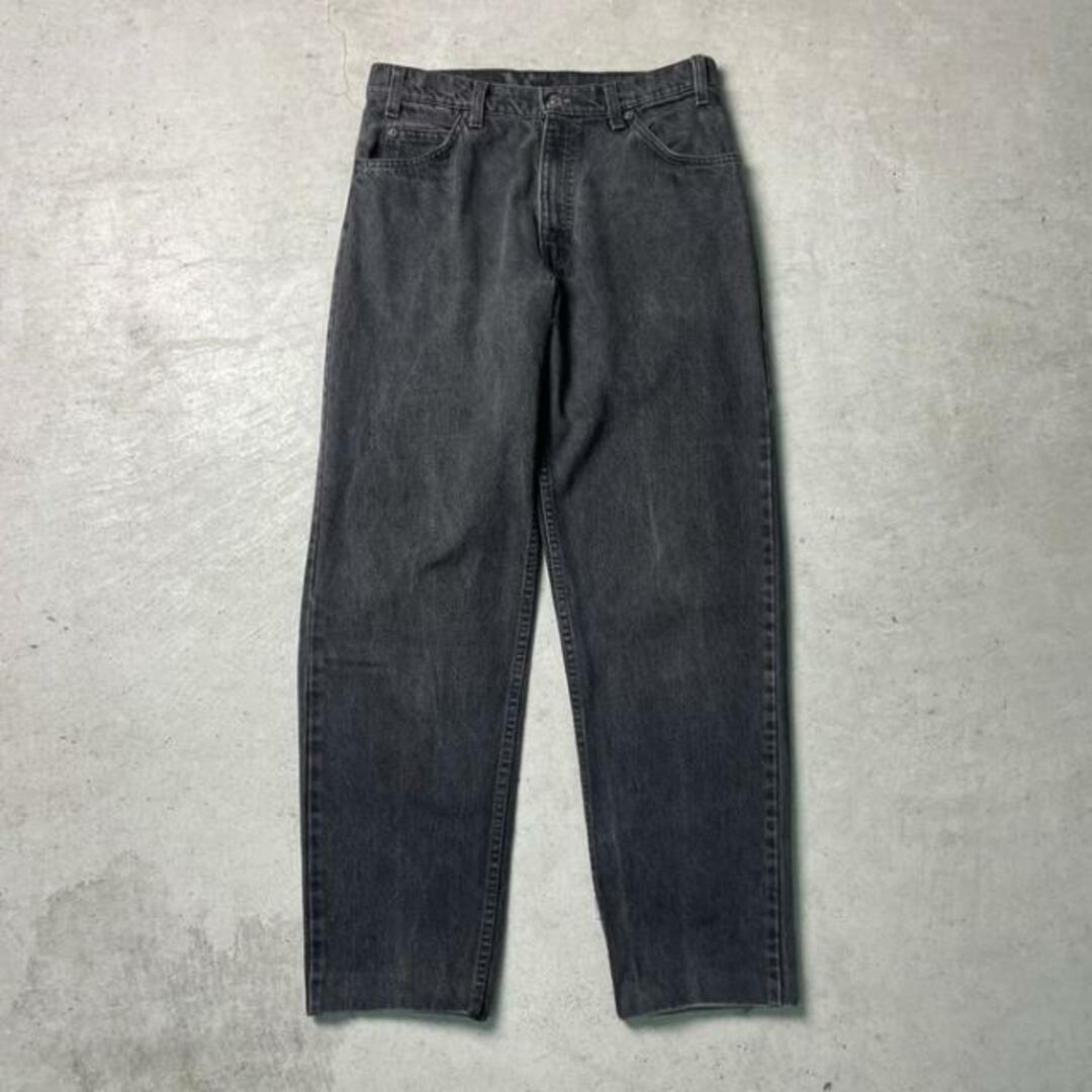 USA製 90年代 Levi's リーバイス 550 オレンジタブ 後染め ブラックデニムパンツ メンズW33Levi