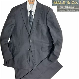 TAKA-Q - J6046 美品 MALE&Co. 礼服 冠婚葬祭 フォーマルスーツ AB6の