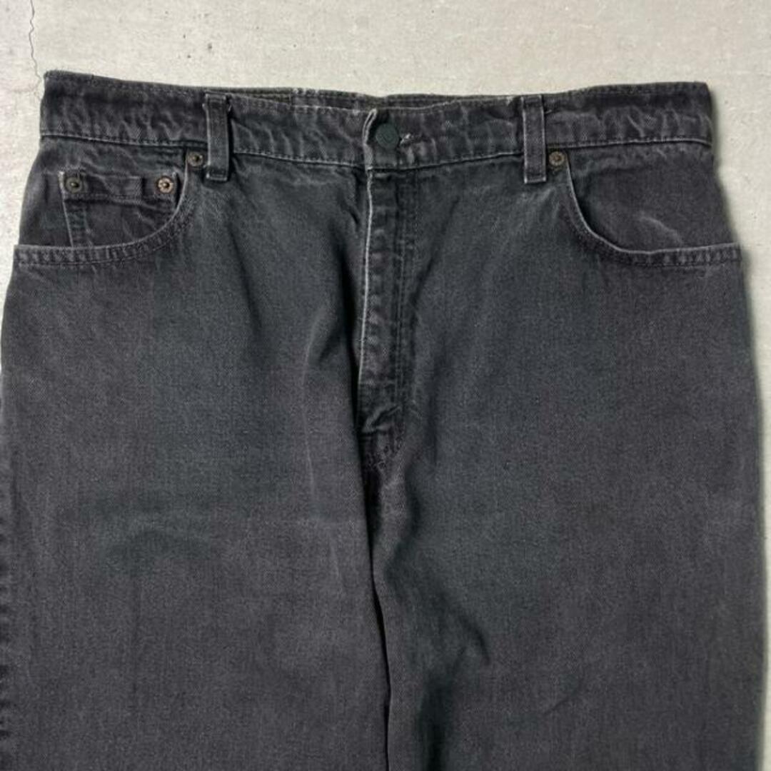 90年代 リーバイス Levi's 550 RELAXED FIT TAPERED LEG ブラックジーンズ テーパードデニムパンツ USA製 レディースL(w28) ヴィンテージ /eaa276405