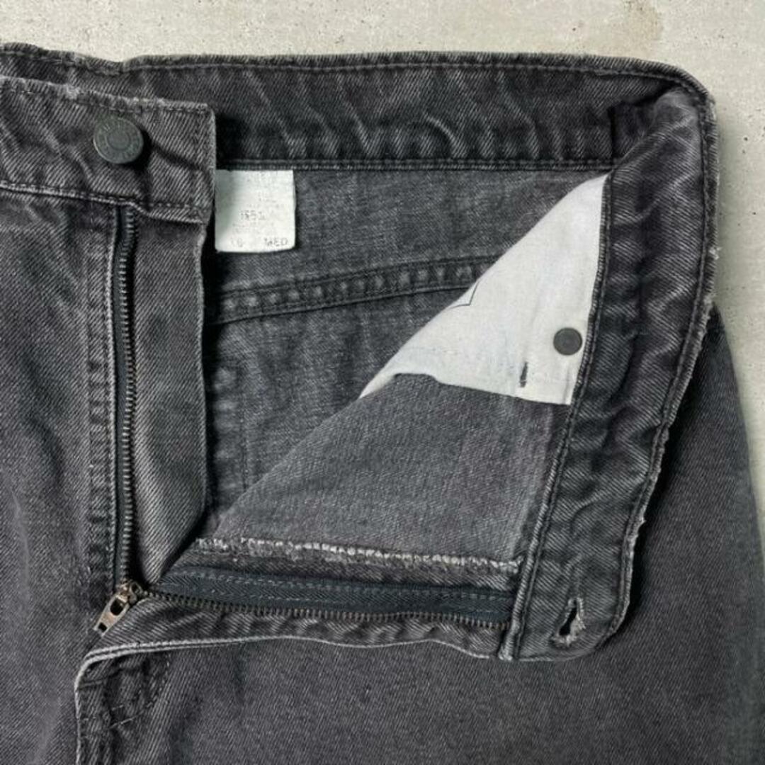 90年代 リーバイス Levi's 550 RELAXED FIT TAPERED LEG ブラックジーンズ テーパードデニムパンツ USA製 レディースL(w30) ヴィンテージ /taa000680