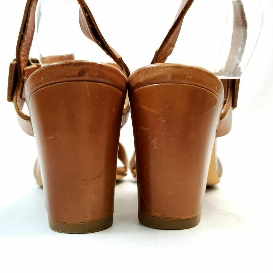 ファビオルスコーニ　バイカラー　サンダル　ストラップ　ブラウン×ベージュ　37 レディースの靴/シューズ(ハイヒール/パンプス)の商品写真