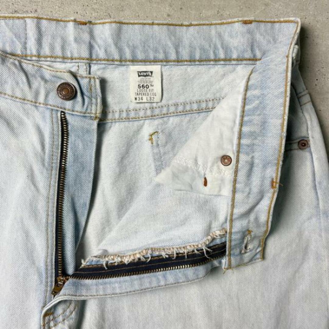 90年代 USA製 Levi's リーバイス 560 ワイド バギー テーパード デニムパンツ w34 4