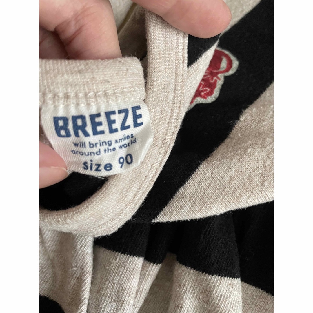 BREEZE(ブリーズ)のbreeze ボーダーワンピース キッズ/ベビー/マタニティのキッズ服女の子用(90cm~)(ワンピース)の商品写真