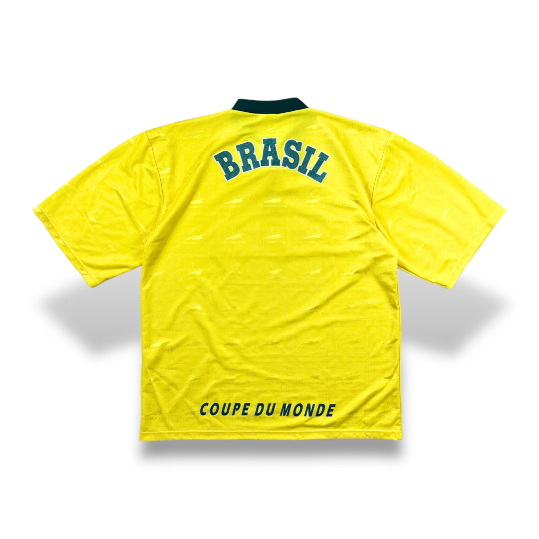 NIKE(ナイキ)の90s UK製 フランスワールドカップ ブラジル代表 ゲームシャツ ユニフォーム メンズのトップス(Tシャツ/カットソー(半袖/袖なし))の商品写真