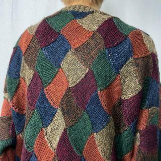90年代 northern isles パッチワークパターン ラミー×コットン ハンド