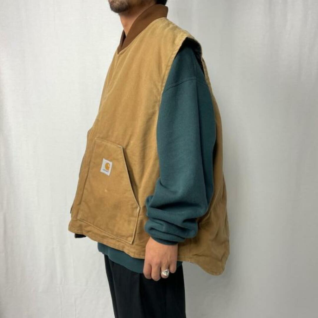 美品 CARHARTT カーハート ダックベスト ワークベスト ダック地 M