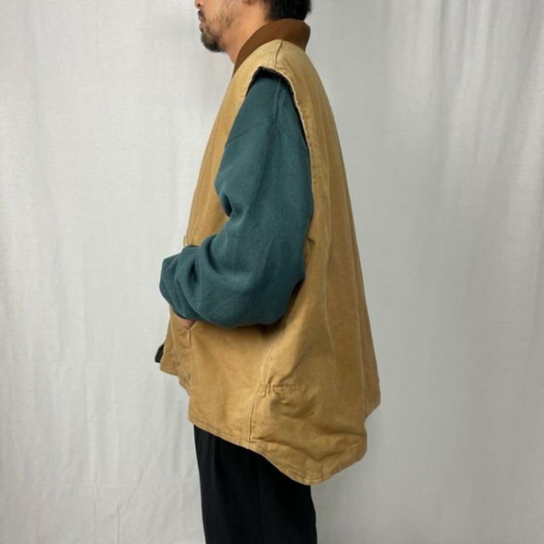 90年代 カーハート Carhartt バック刺? ワークベスト メンズL ヴィンテージ /eaa375177