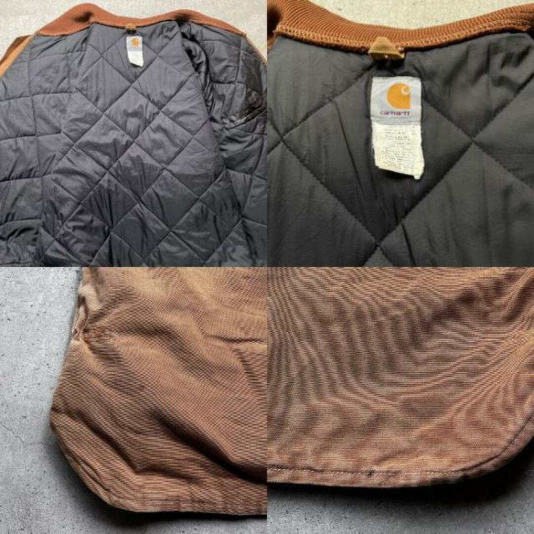 スーパービッグサイズ 90年代 USA製 Carhartt カーハート ダック地 ワークベスト キルティングライナー メンズ4XL