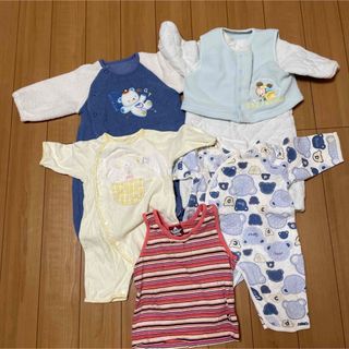 男の子ベビー　6〜9キロ　ロンパース冬服　まとめ売り(ロンパース)