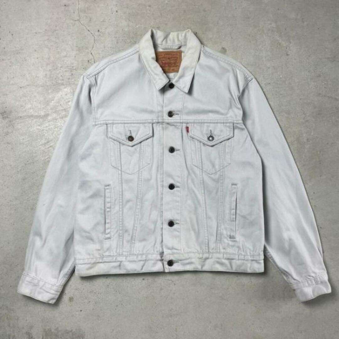 90年代 チュニジア製 Levi's ユーロリーバイス 70503 02 アイスグレー デニムジャケット メンズL90年代チュニジア製Levi