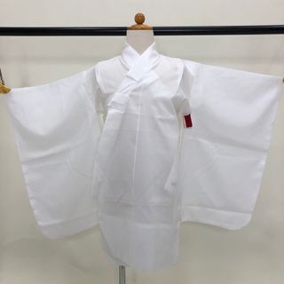 長襦袢★男児　七五三★3歳 5歳 ★白★中古★半衿付き★　 e-42(和服/着物)