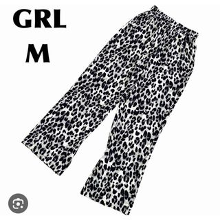 グレイル(GRL)の新品 レオパード柄スリットワイドパンツ(カジュアルパンツ)