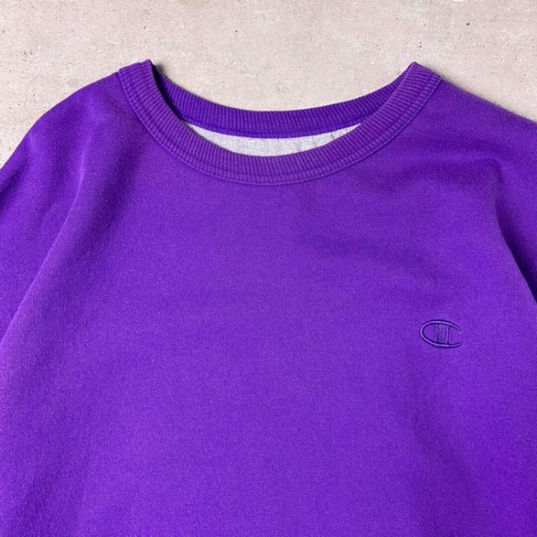 ビッグサイズ Champion チャンピオン ワンポイントロゴ刺繍 スウェットシャツ メンズ2XL