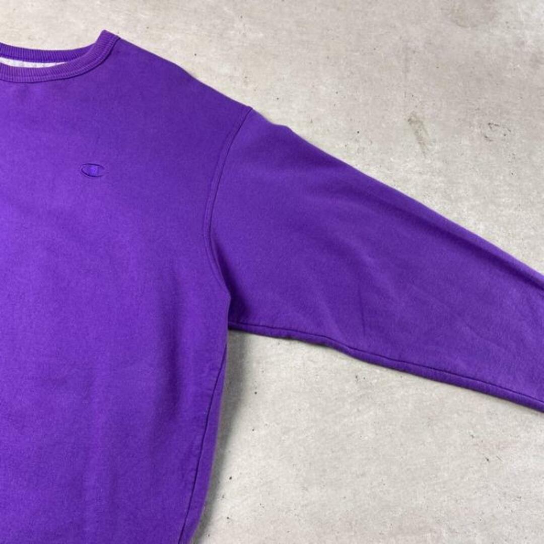 ビッグサイズ Champion チャンピオン ワンポイントロゴ刺繍 スウェットシャツ メンズ2XL